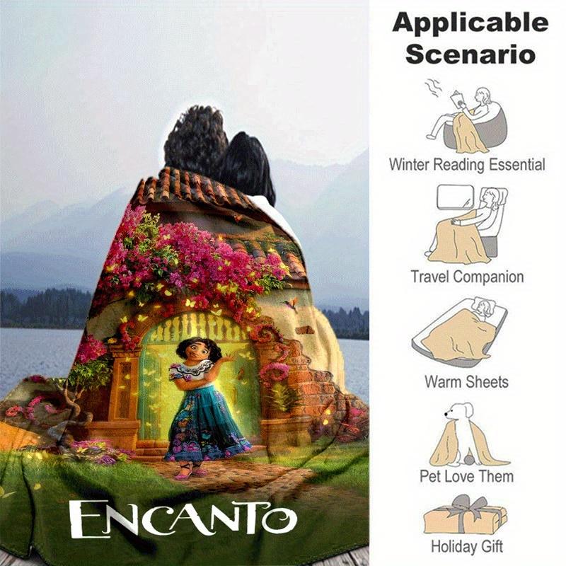 1pc Encanto Printing Blanket - Soft, All-Season Throw for Living Room, Bedroom,Personalized Gift with Adorable Cartoon Design