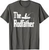 The Rodfather Cool Present Nice Funny Fishing Dad Unisex T-Shirt