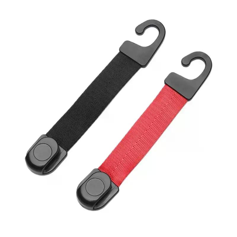 2Pcs Auto Fastener Hooks Car Storage Interior Accessories Car Headrest Hooks Hanger For Bags Seat Back Organizer Holder Clips