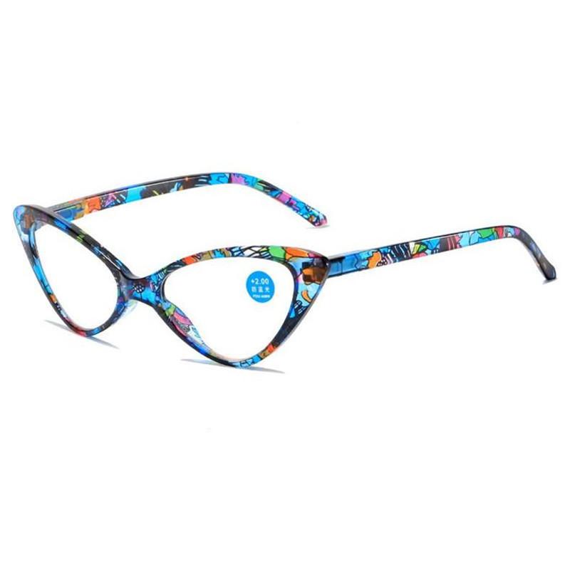 Fashion Women Cat Eye Reading Glasses Men Presbyopic Anti Blue Light Eyewear
