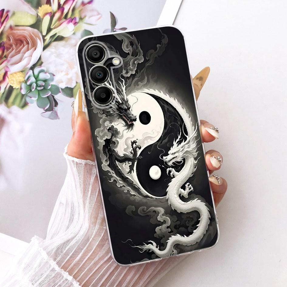 Silicone Case For Samsung Galaxy A16 Cover SM-A165F New Colorful Flower Soft Phone Case For Samsung A16 A26 A36 A56 5G Protector