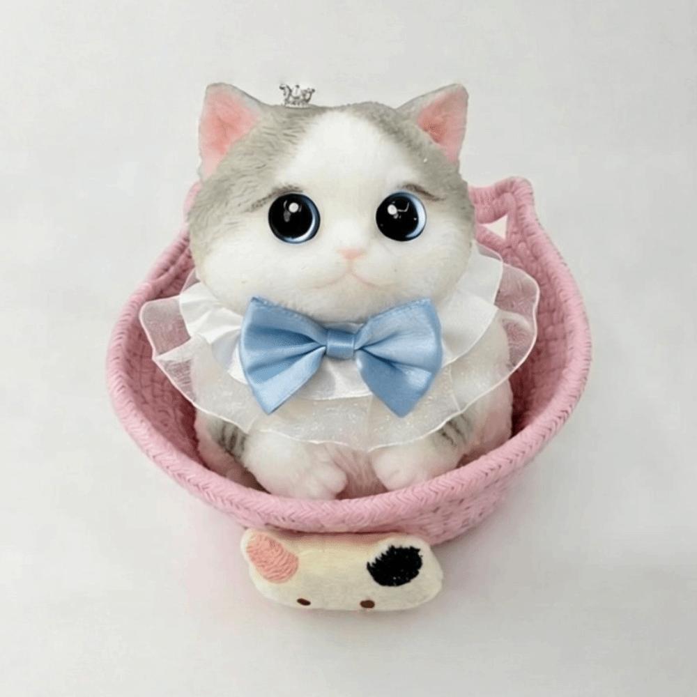 Simulated Cat Slow Rebound Doll Stretchable Cute Squeeze Doll New Anxiety Relief Toy Birthday Gift