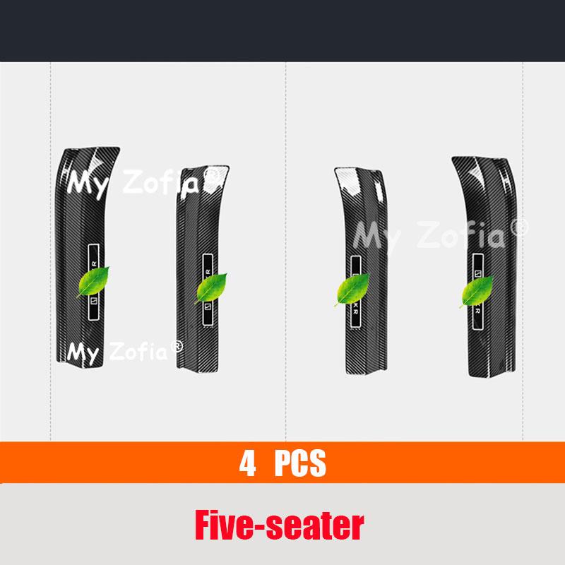 For Zeekr X 2026 2027 Carbon Fiber Door Sill Protector Plate Auto Door Step Scuff Cover Anti-Dirty Interior Trim Accessories