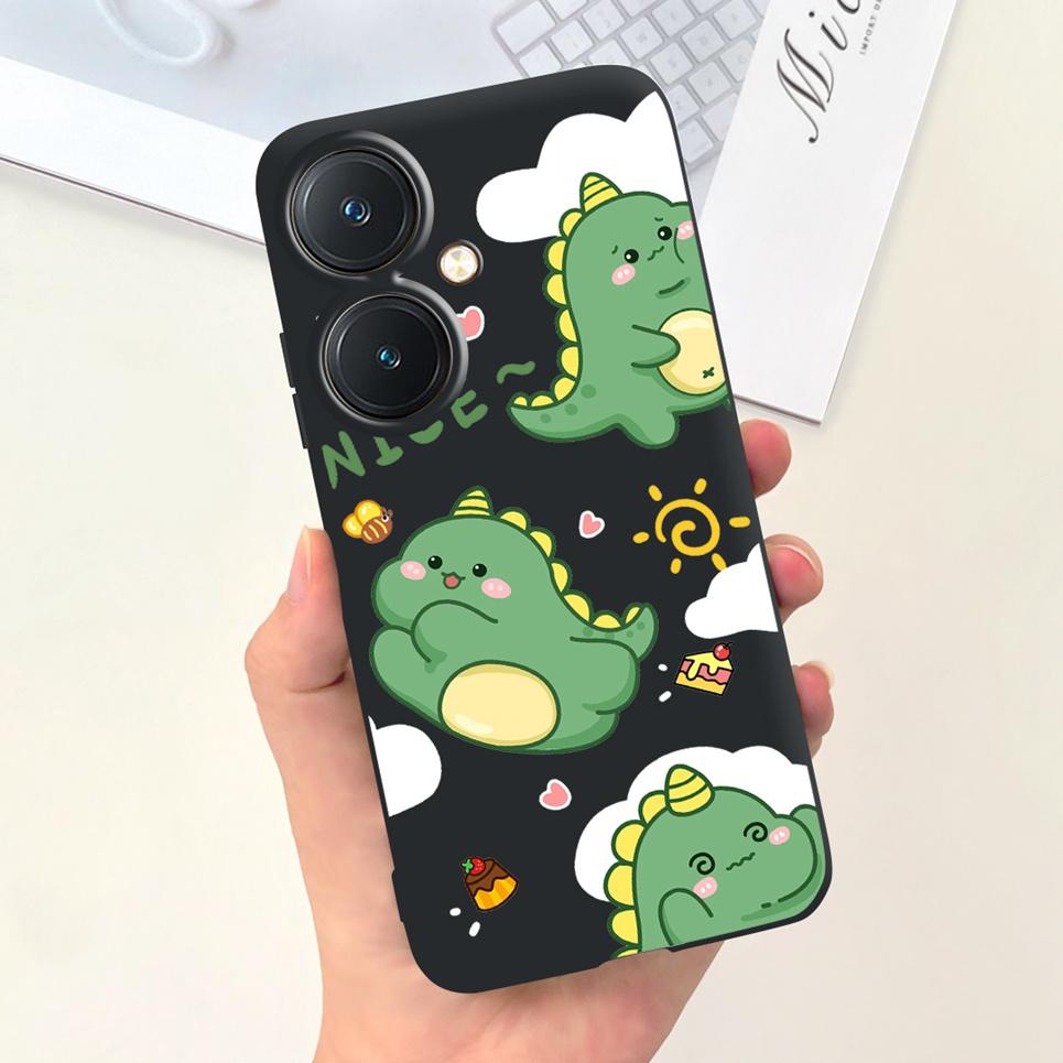Soft Silicone Covers For Vivo Y27 Y36 4G 5G Case Bumper Shell Cartoon Child Fashion Soft TPU Silicone Etui For Vivo Y36 5G Y 27