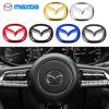 1pc ABS Car Steering Wheel Center Emblem Sticker for Mazda 3 CX3 CX4 CX5 CX7 CX8 CX9 CX30 RX7 Atenza Axela Interior Decoration