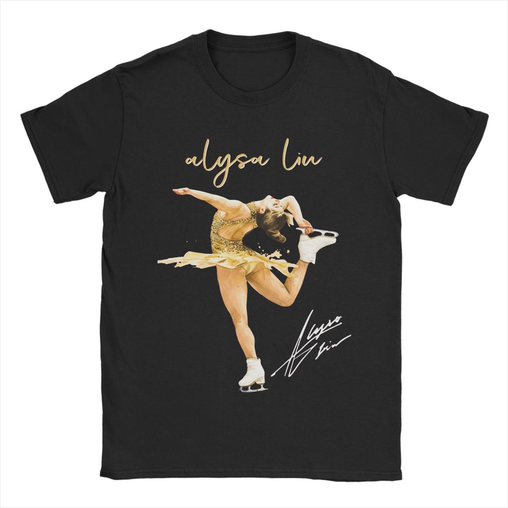Alysa Liu 2026 2 Μπλουζάκι για Unisex Καθαρό Βαμβάκι Αστείο TShirt Στρογγυλή Λαιμόκοψη T-Shirts Κοντομάνικο Ρούχα Καλοκαίρι