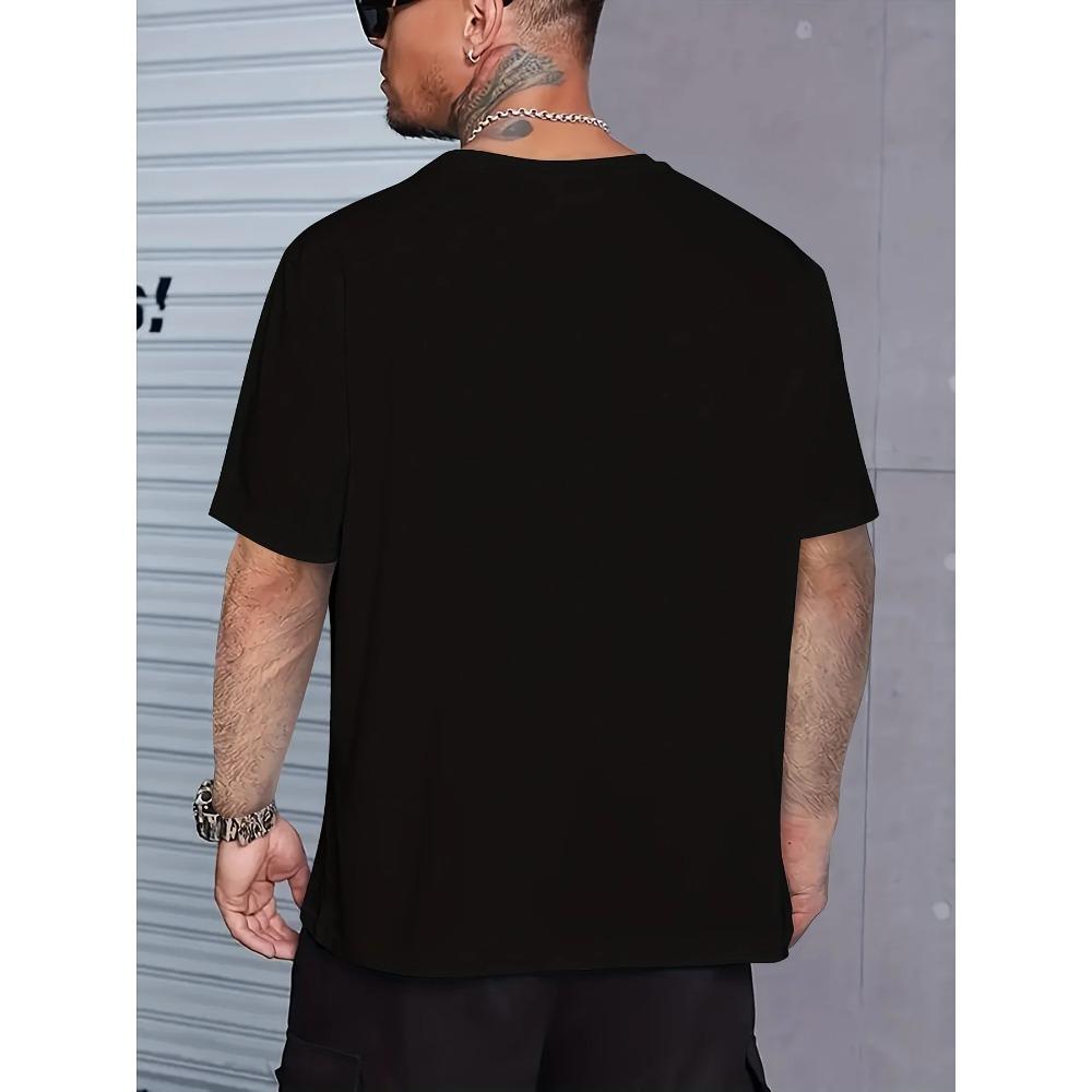 Summer Loose Fitting Casual Stylish Bear Pattern Print Round Neck Short Sleeved T-shirt Top