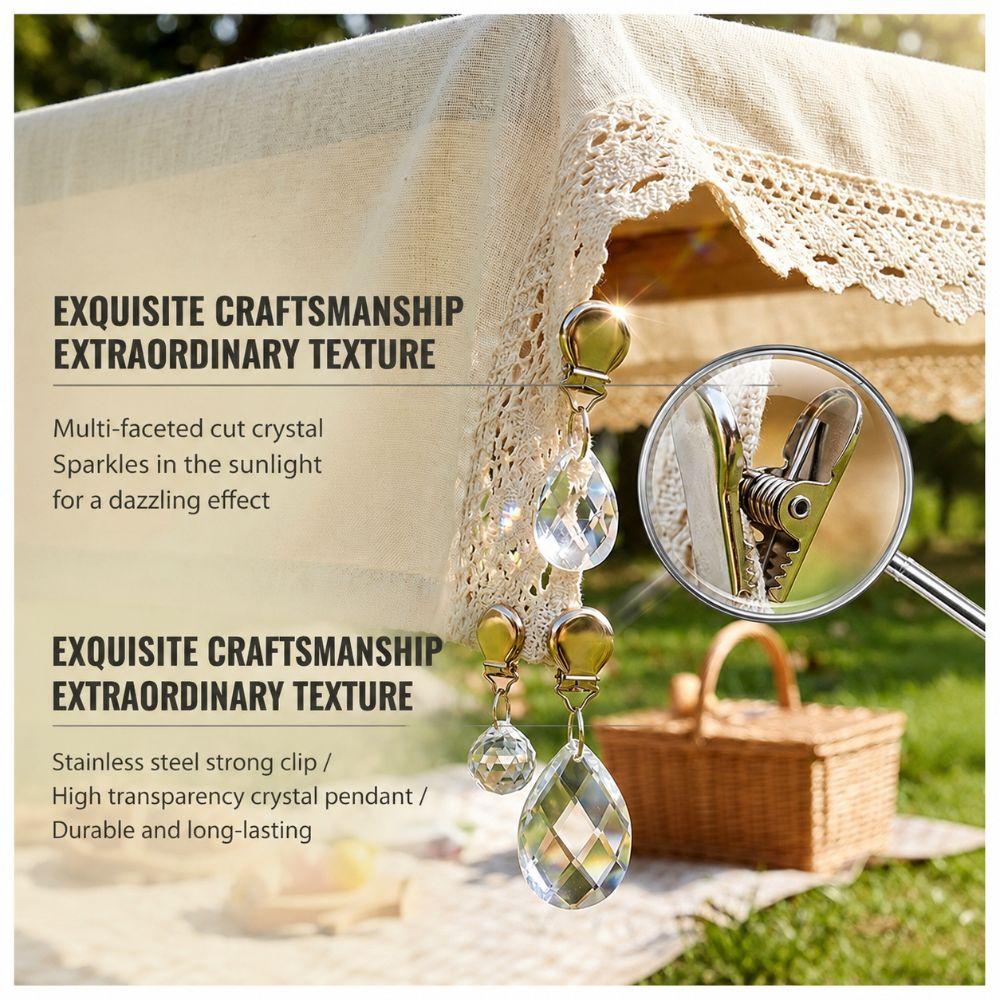 4pcs Metal Tablecloth Weight Clips Heavy Duty Table Cloth Clips Curtain Weights  Dining Table