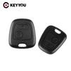 KEYYOU Remote Key Car Key Blade Fob Case Replacement Shell Cover For Citroen C1 C4 for Peugeot 107 207 307 407 206 306 406