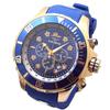 Dan Clark Pacific Hawaii Tachymeter Chronograph Watch with 100M 48mm Big 8 Crystal Hawaiian Jewelry Men's Japanese-made Movement, Diver's Watch, Face,
