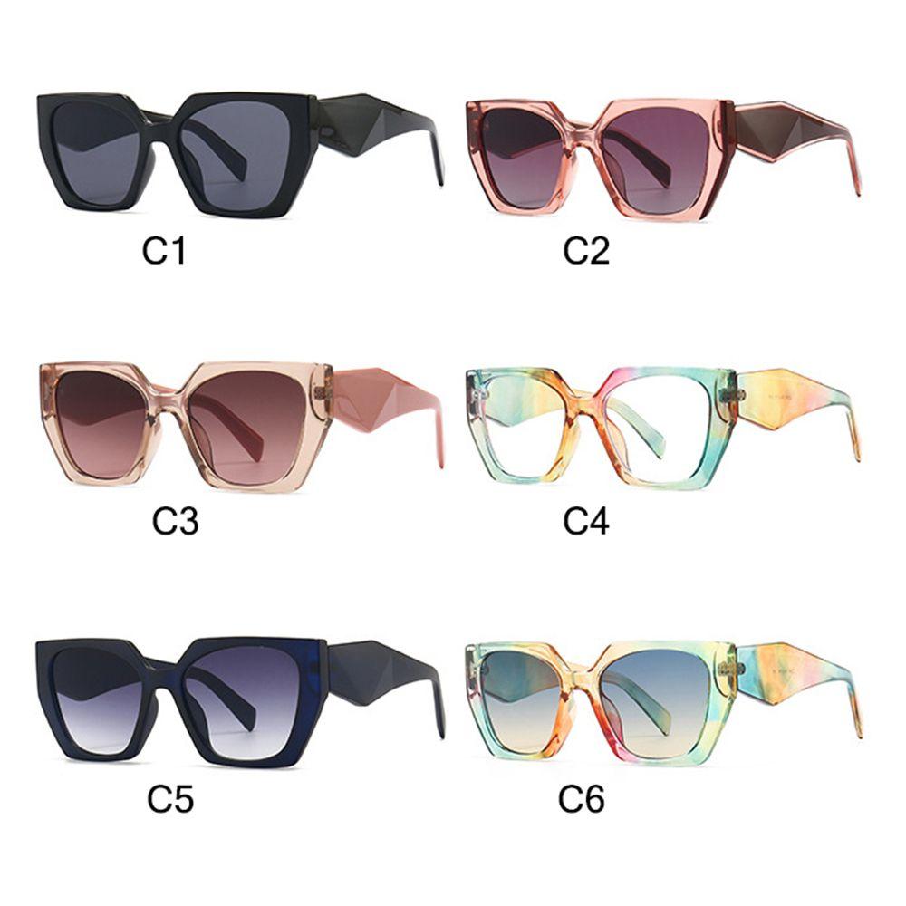 Classic Rectangular Sun Glasses Glasses for WomenMen Latest Trendy Ladies Oversized Irregular Spectacle Frame Frame Sun Eyeglasses Trending Shades