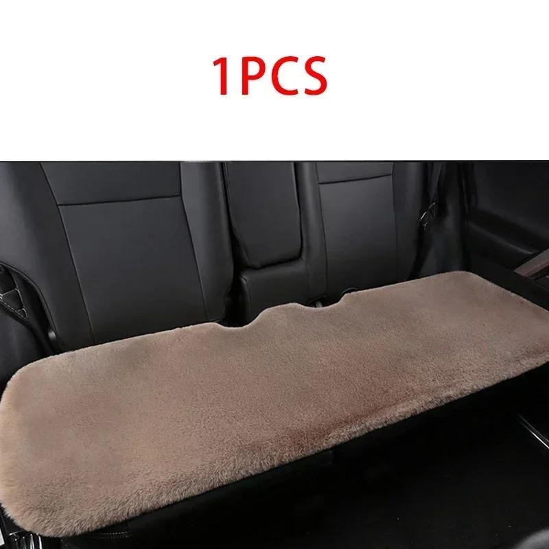 Pernă de Scaun Auto Blană de Iepure Plusată Căldură de Iarnă Lână Groasă Pătrat Pernă Multicoloră pentru Șoferul Principal sau Copilot Husă Universală