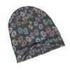 2D Flat Printing Paw Prints Adult Knit Beanie with Easy Modern Style Fits Effortlessly Into Seasonal Wardrobes And Pairs Well with Jackets Or Casual L