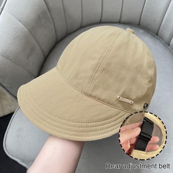 Chapeau d'extérieur, protection solaire, anti-UV, large bord, couleur unie, tour de tête réglable, pliable, léger, pour le jardinage et les voyages
