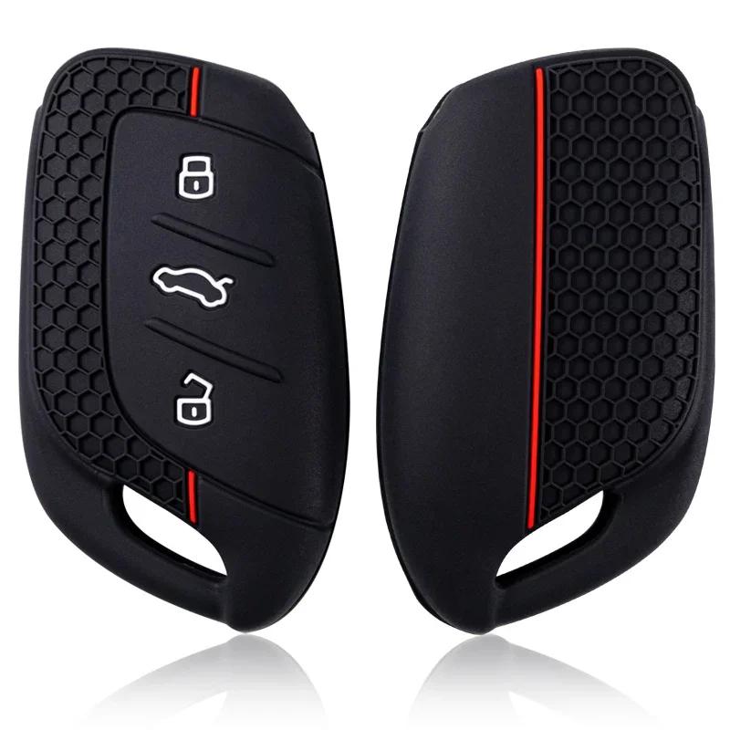 New 3 Buttons Silicone Car Key Cover Case Fob For MG 4 2023 Mg4 Ev MG HS GT ZS EV ZX MG5 MG6 for Roewe RX3 RX5 RX8 ERX5 I6 I5