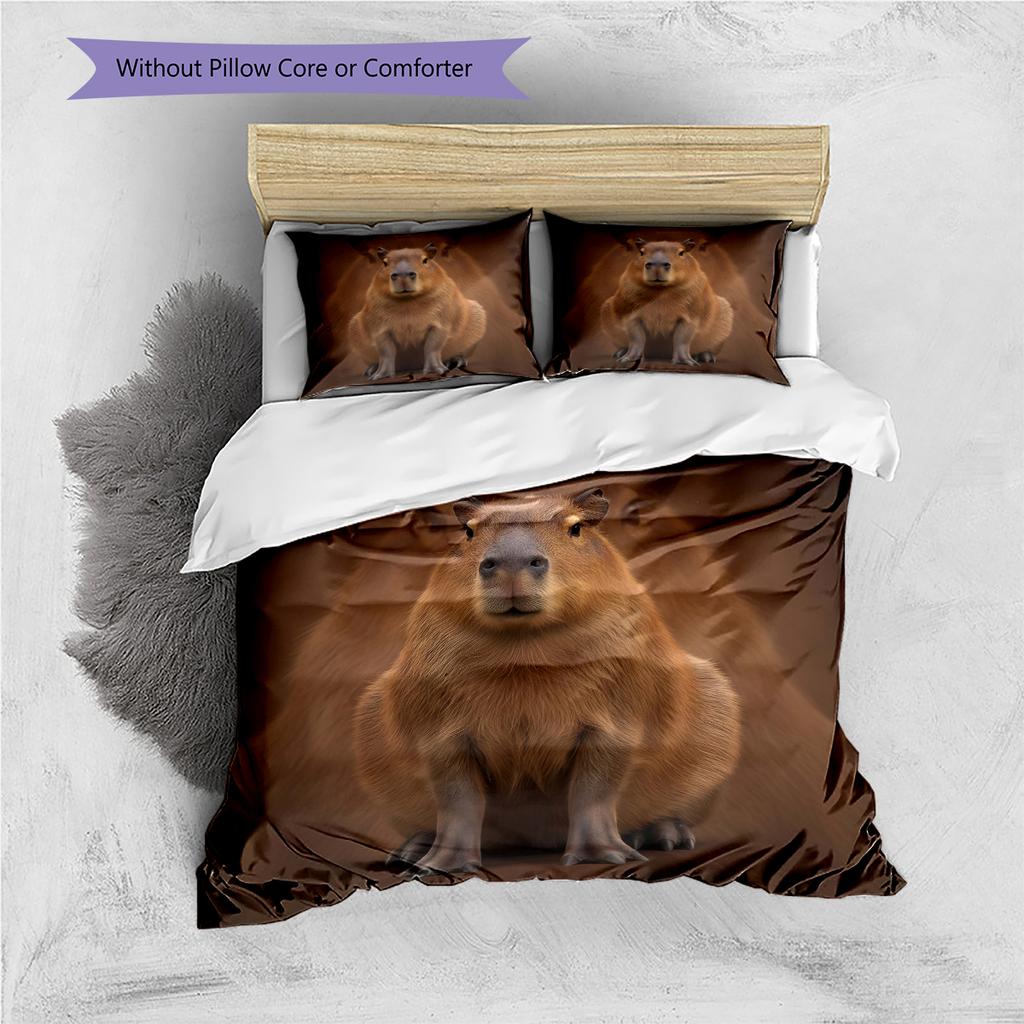 Cartoon Pattern Bedding Quilt Set Quilt Cover Pillowcase Home Decoration Birthday Gift (1 * Duvet Cover + 2 * Pillowcase, Without Core)