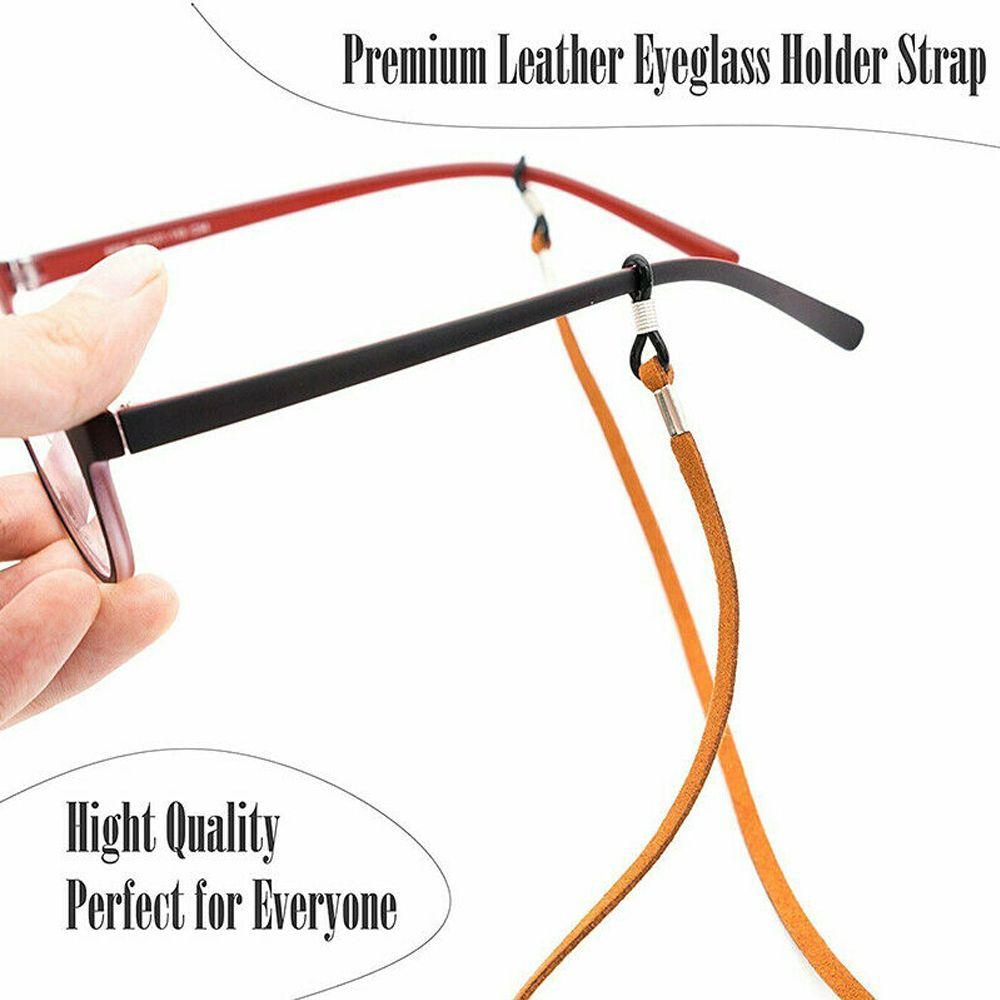 Adjustable Non-slip Leather Reading Glasses Chain Anti-lost Face Mask Lanyards Neck Straps