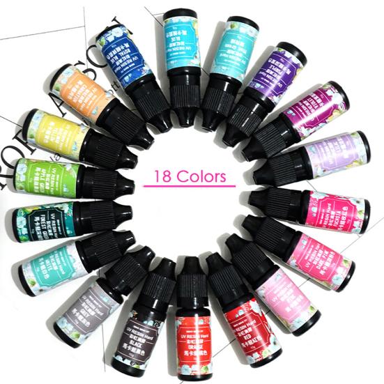 Resina UV Cola Cura Ultravioleta Corante Pigmento Joias Artesanato Decoração DIY