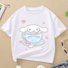 Beautiful Casual Summer Sanrio Lady Loose Tshirt Street Fashion Cute and Simple Pure Cotton Material Trendy and Versatile