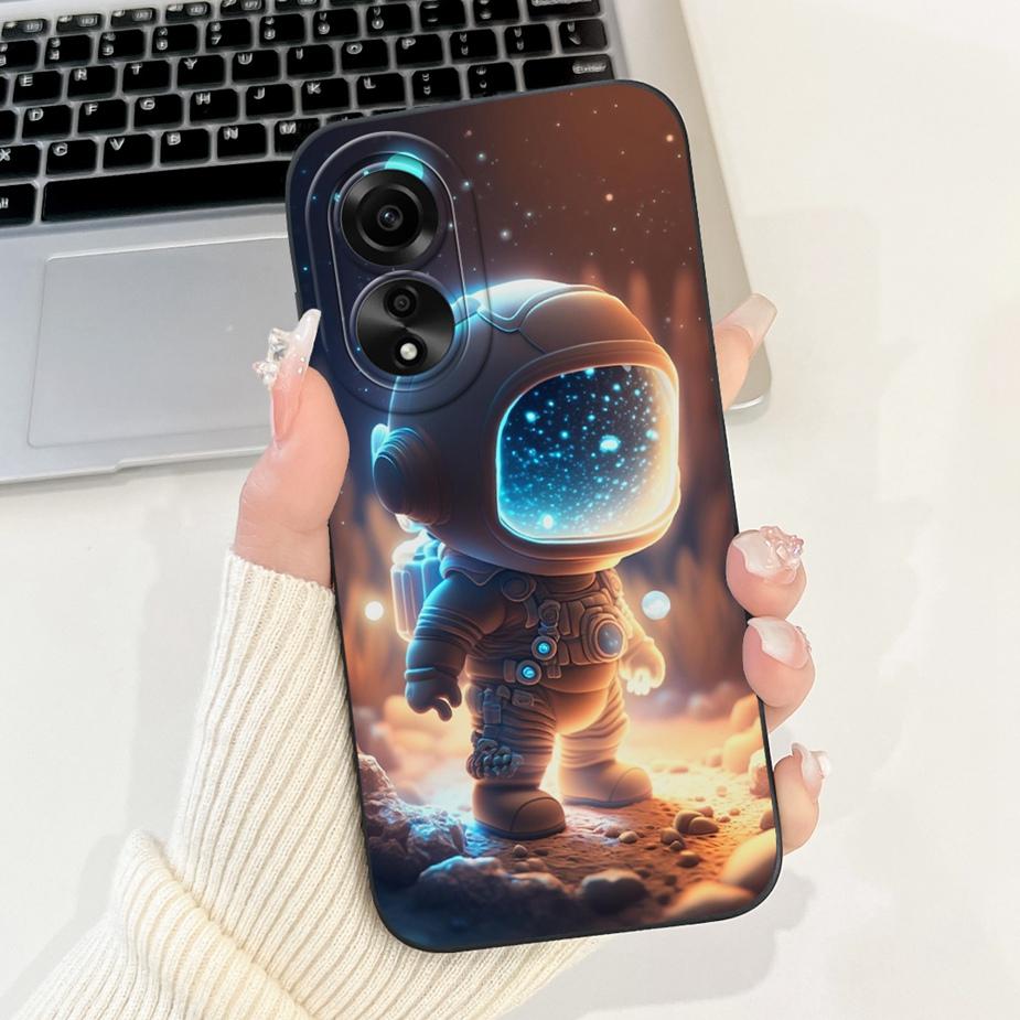 For Oppo A78 4G Case CPH2565 New Fashion Candy Painted Back Cover Shockproof Phone Case For Oppo A78 A 78 OppoA78 4G Soft Fundas