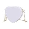 APOSITV Heart Shoulder Bag, Women's PouchPouch, Heart-Shaped, Crossbody, 2-Way (White)