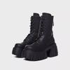 Martin 2025 New British Small Boots Women's Heightening Short Boots American Travel Black Boots Medium Motorcycle Boots