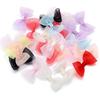 20PCS 2.5*5cm Size Colored Ribbon Bows Gauze Ribbon Sewing Craft Bow  Party Decoration