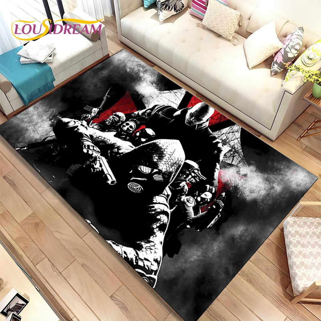 3D Resident Evil Gamer Non-Slip Area Rug for Living Room Bedroom Sofa Doormat Kids Play Floor Mat Carpet