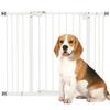 Adjustable Safety Gate W/ Two Extensions, Four Adjustable Screws, White
