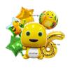 duangduang Cute Yellow dinosaur Balloon Girl Birthday Party supplies Arch Room Home Decoration Boy Gift baby Shower