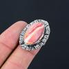 Memorial Day Deal Rhodochrosite Stone Solitaire Ring Jewelry Size 6.5 925 Silver