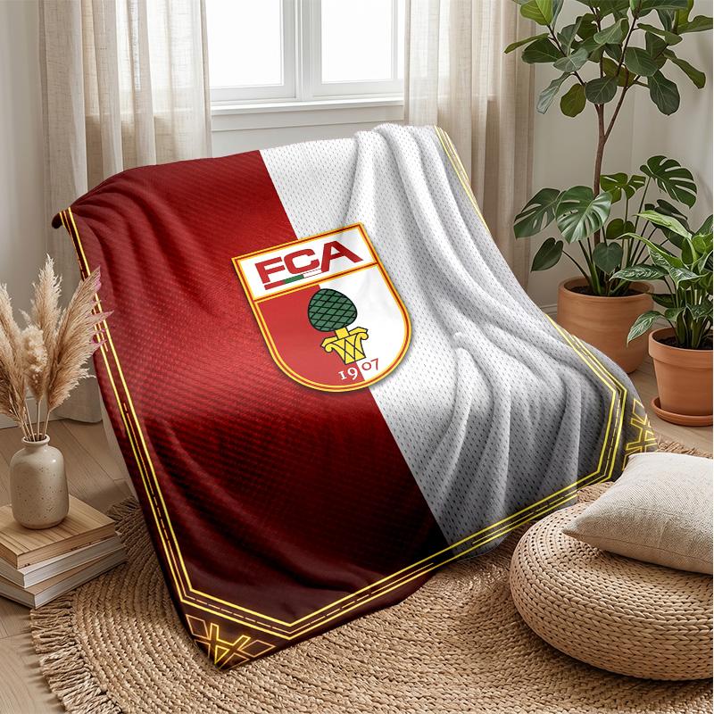 FC Augsburg FC Pătură Moale din Fleece de Flanelă Ușoară Confortabilă Călduroasă Pătură Aruncată Pentru Canapea Pat Decor Acasă
