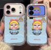Blue Polka Dot Crying Baby Is Suitable for Apple 17 Mobile Phone Iphone16promax Huawei Mate70 Glory Protective Case