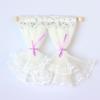 1/12 Micro Scene Decor Dollhouse Lace Curtains Model Dollhouse Bedroom Living Room Decoration Dolls House Furniture Accessories