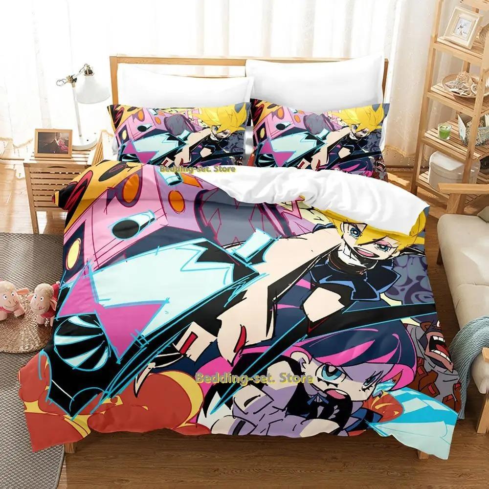 Panty Stocking Bedding Set Single Twin Full Queen King Size Bed Set Adult Kid Bedroom Duvetcover Sets Print Anime Bed Sheet Set Tool