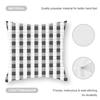 Black-and-white Pattern Cushion Cover Anti-dustmite Pillowcase Invisible Zipper Silky Short Plush Sofa Cushion Cover