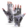 Summer Cycling Fishing Men's Ice Silk Sun Protection Non-Slip Gloves Women Sea Fishing Anti-Cut Breathable Fingerless Glove