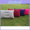 Lightweight Inflatable Pvc Camping Pillow Plush Soft Rectangular Travel Cushion