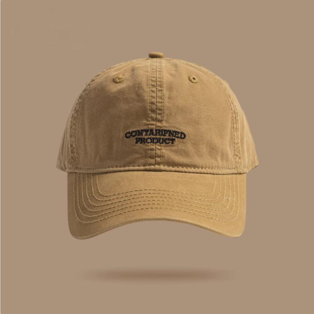 Klassieke Koreaanse Katoenen Baseballpet voor Mannen Vrouwen, Borduurletter Effen Vintage, Perfect voor Buiten Dagelijks Gebruik Streetwear