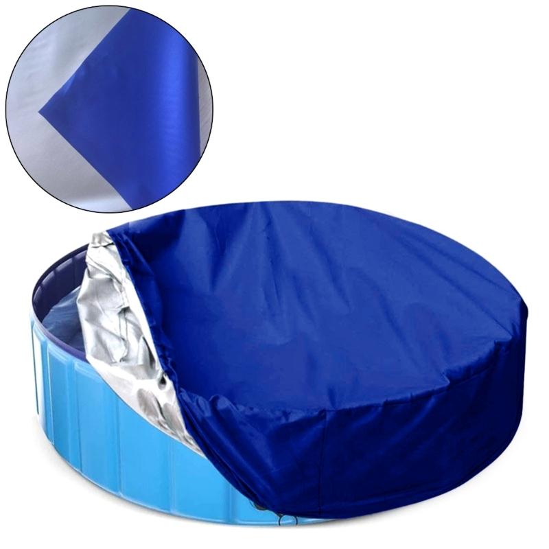 Heavy Duty 18FT Round Pool Cover Heavy Duty Waterproof Round Pool Cover for Above Ground Pool Windproof Rope Dustproof