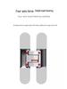 3D Adjustable 180° Concealed Invisible Folding Door Hinge