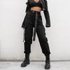 Vangull Cargo Pants Women Casual Joggers Black High Waist Pants Loose Female Trousers Ladies Pants