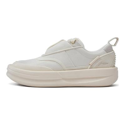 Li Ning X Jackie Chan Kollaboration Kung Fu Serie Kung Fu Yang Low-Top Skateschuhe Unisex Sneaker Vanille-Weiß AZGT059-2