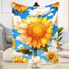 1pc Sunflower Pattern Blanket Comfortable Soft Lightweight Perfect for Travel Camping Picnics Sofa Office Bed Living Room Ideal Gift for Friends