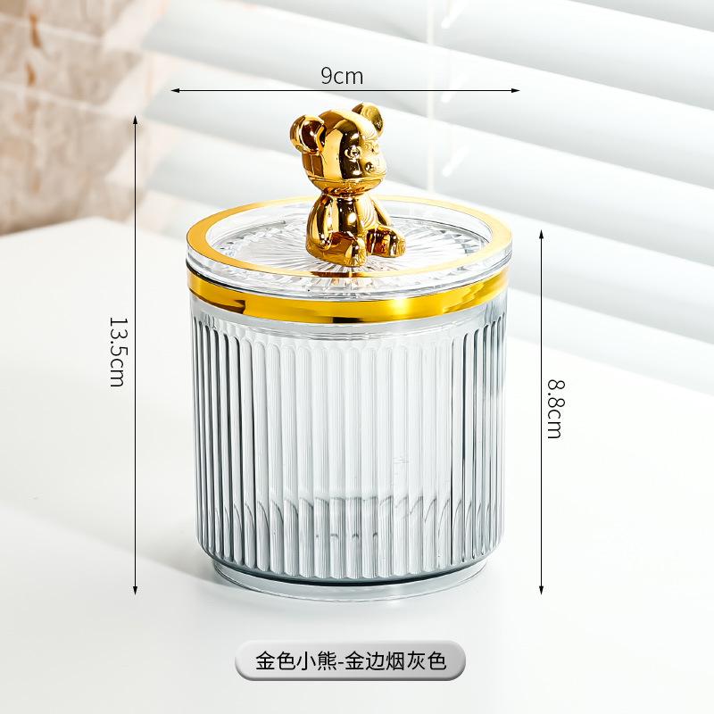 Light Luxury Multifunctional Cotton Swab Storage Box Cosmetics Cotton Box Household Sealed Plastic Storage Tube Dental Floss Box