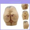 Lifelike Halloween Party Mask Featuring Eco-friendly Latex Butt Head Design