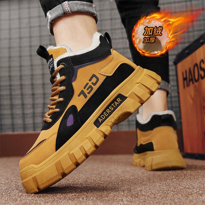 Snow Boots Winter Fur Integrated Waterproof and Non-slip Martin Boots Piled Thickened Warm Cotton Shoes