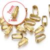 50pcs Stainless Steel Buckle Clasp for Pendants Charm Connectors Clip Pinch Bail Clasp Necklace DIY Jewelry Making Accessories