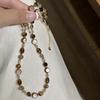 Vintage hnědý přírodní tygří oko choker náhrdelník pro ženy Nový trendy ručně vyráběný korálkový řetízek náhrdelník šperky dárek KTJ