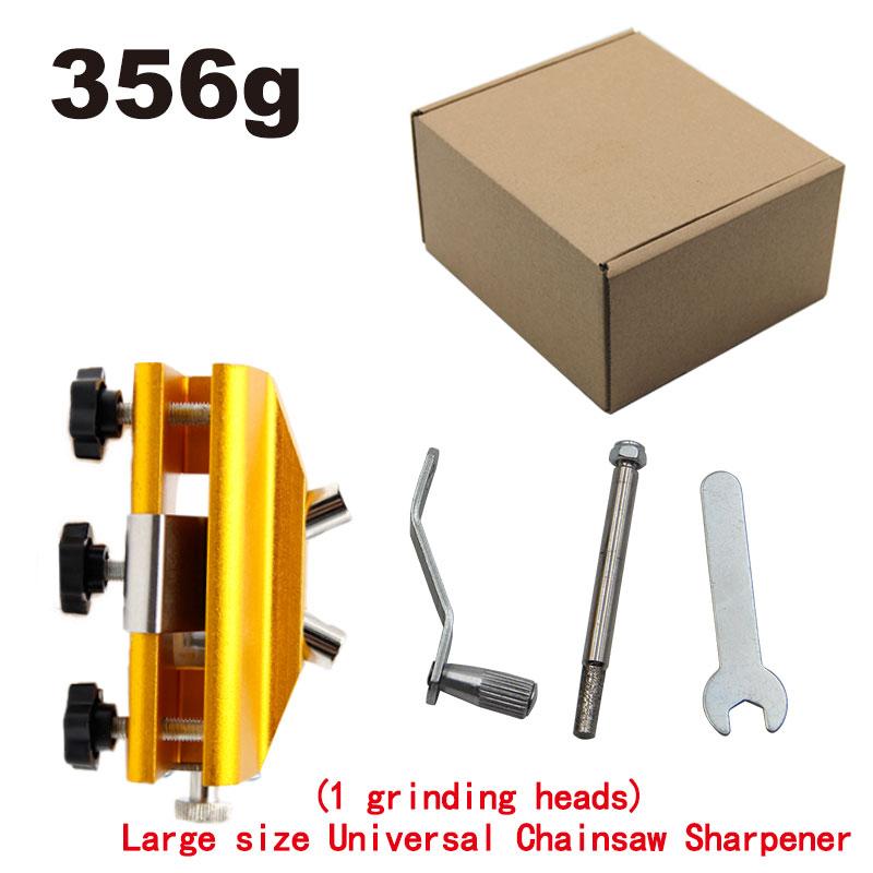 Portable Chain Grinder File Electric Saw Grinding Head Chain Grinding Saw Hand Cranked Blade Grinding Tool Accessory Set